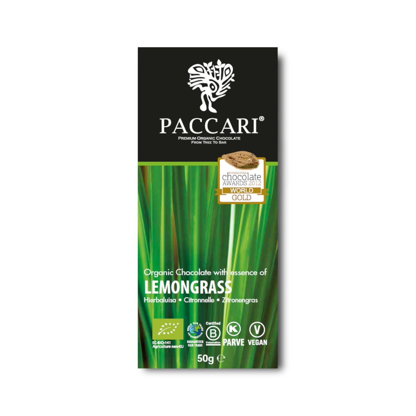 PACCARI | Bio Schokolade Zitronengras | Ecuador | 60% Kakao