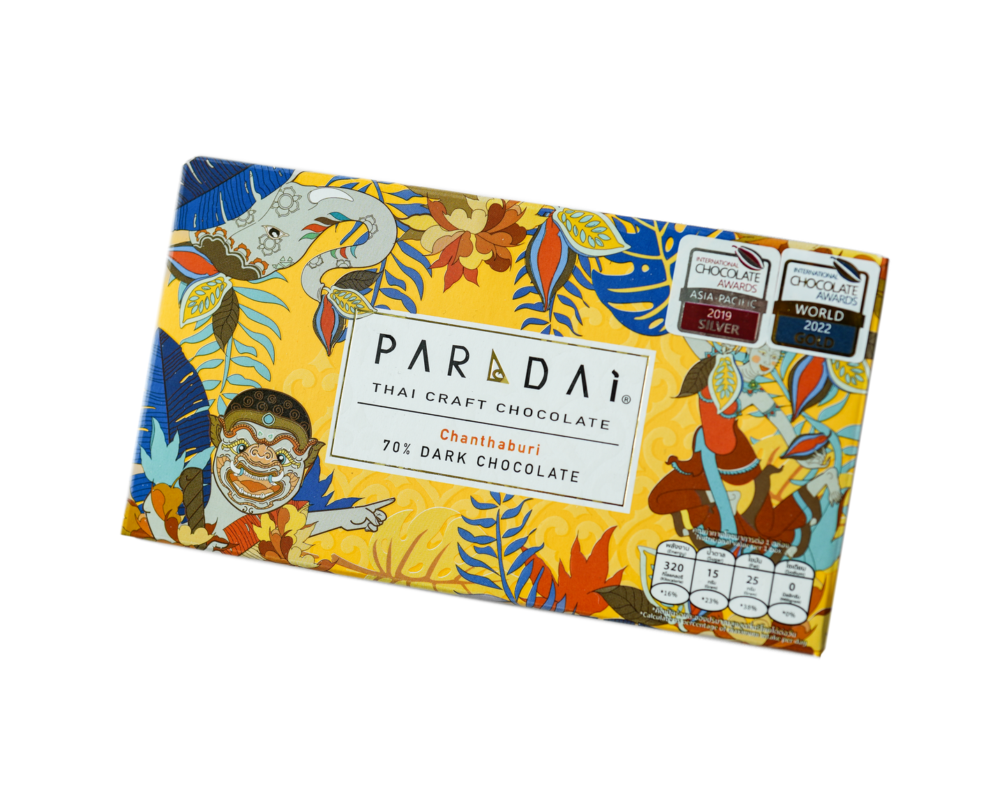 Paradai, dunkle Schokolade, Chantaburi 70%, Thailand