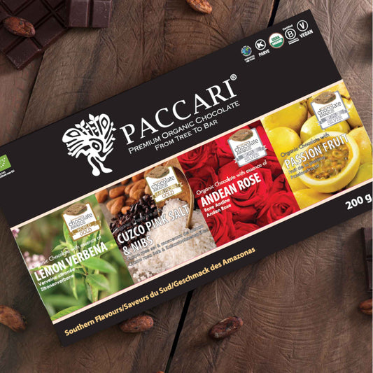 PACCARI, Bio Schokolade, Geschmack des Amazonas, Ecuador, 60% Kakao