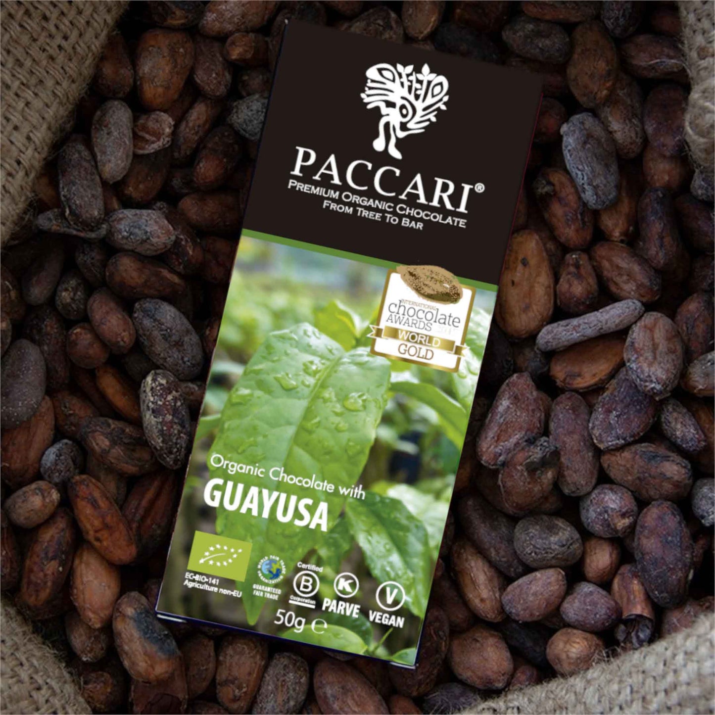 PACCARI, Bio Schokolade, Guayusa, Ecuador, 60% Kakao