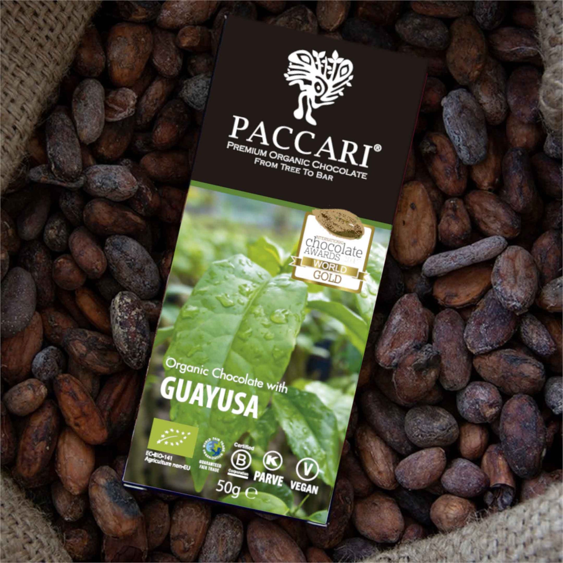 PACCARI, Bio Schokolade, Guayusa, Ecuador, 60% Kakao