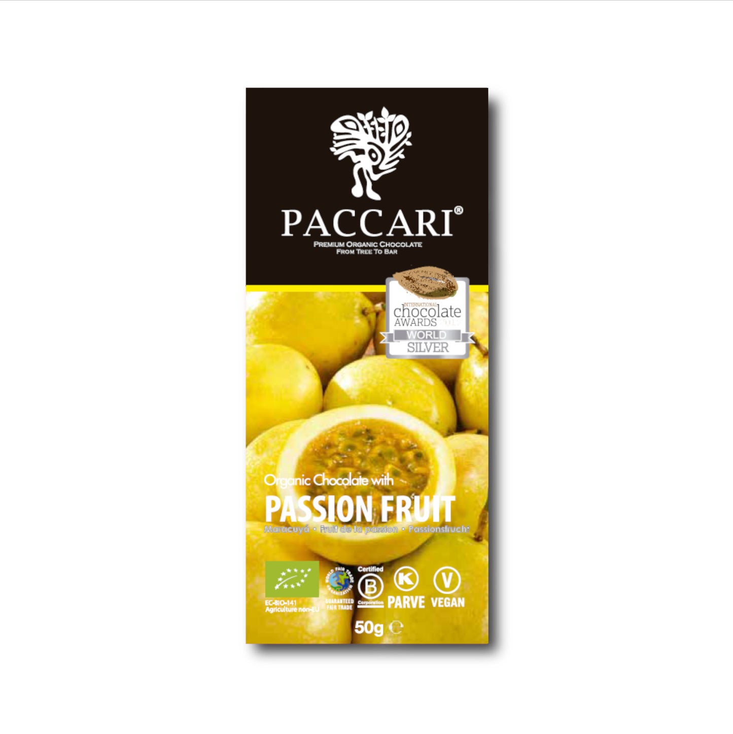 Paccari, Bio Schokolade, Passionsfrucht, Ecuador