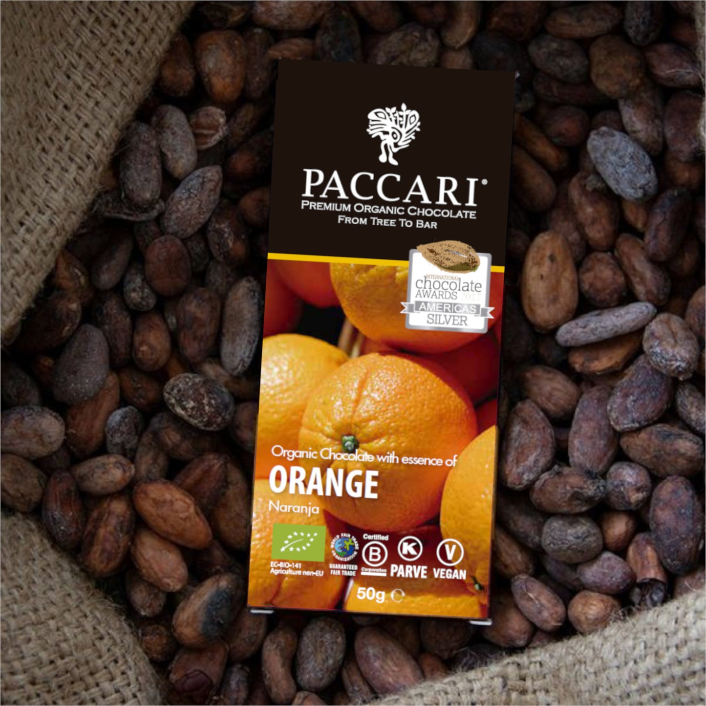 Paccari, Bio Schokolade, Orange, Ecuador