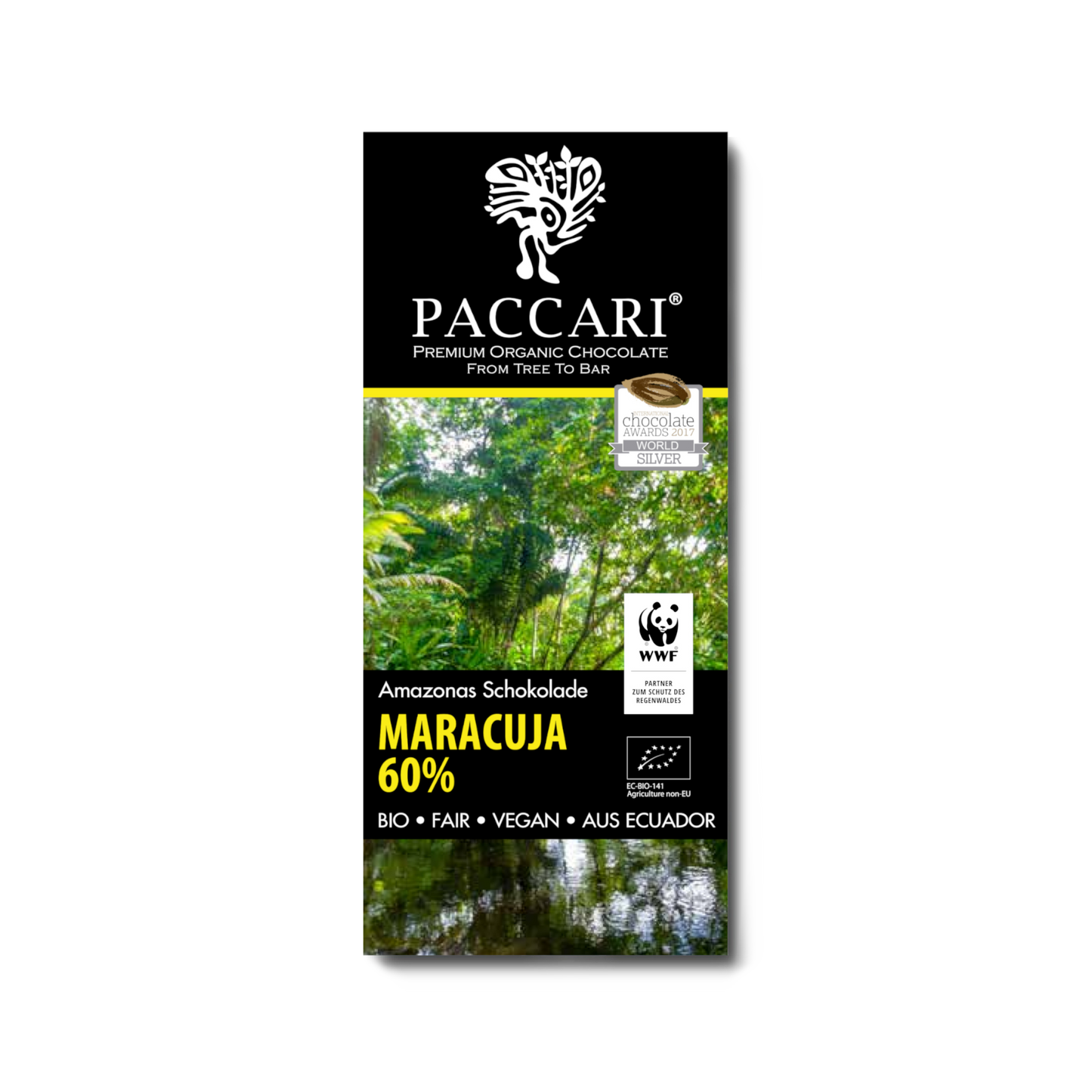 Paccari, Bio Schokolade, WWF Sonderedition, Maracuja, Ecuador