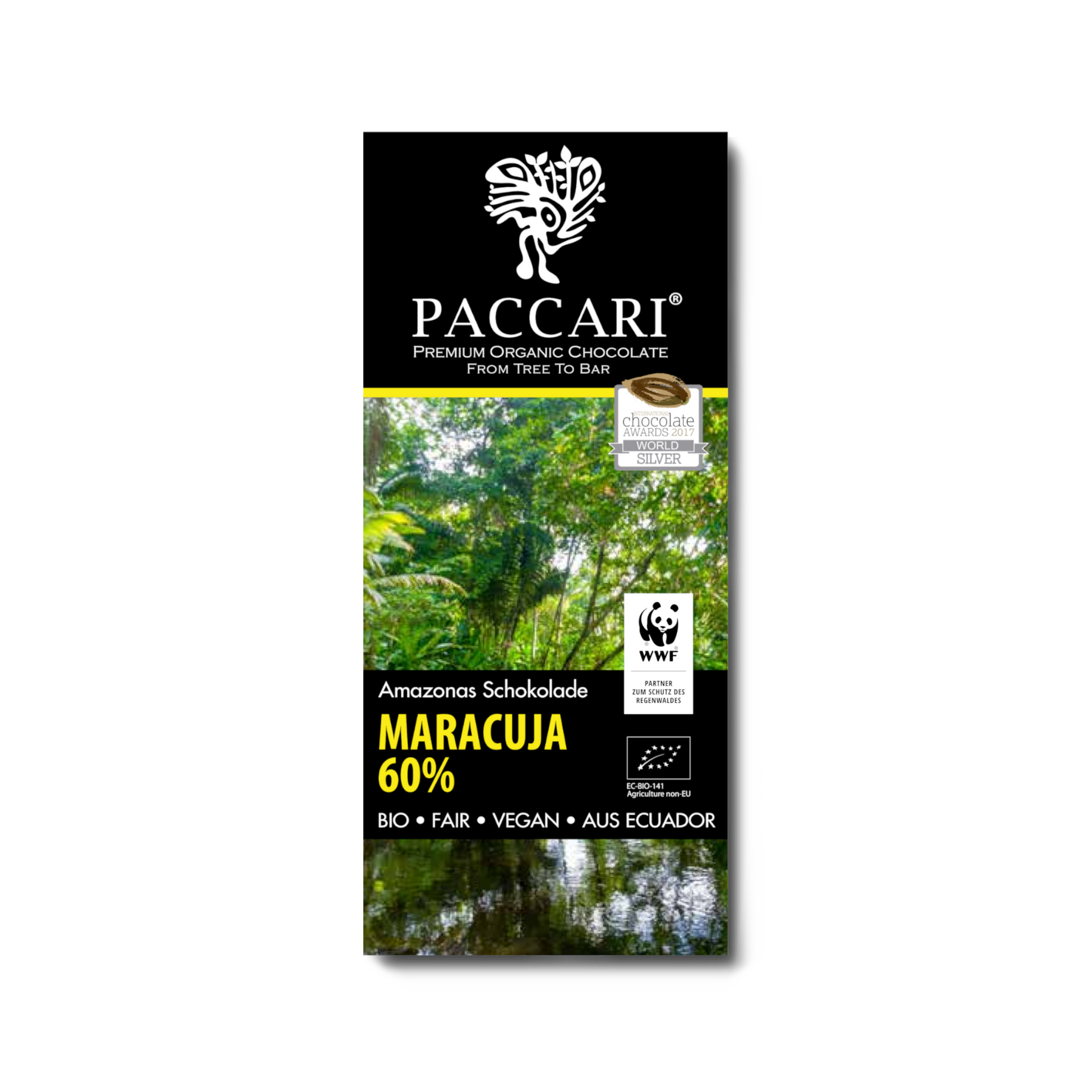 Paccari, Bio Schokolade, WWF Sonderedition, Maracuja, Ecuador