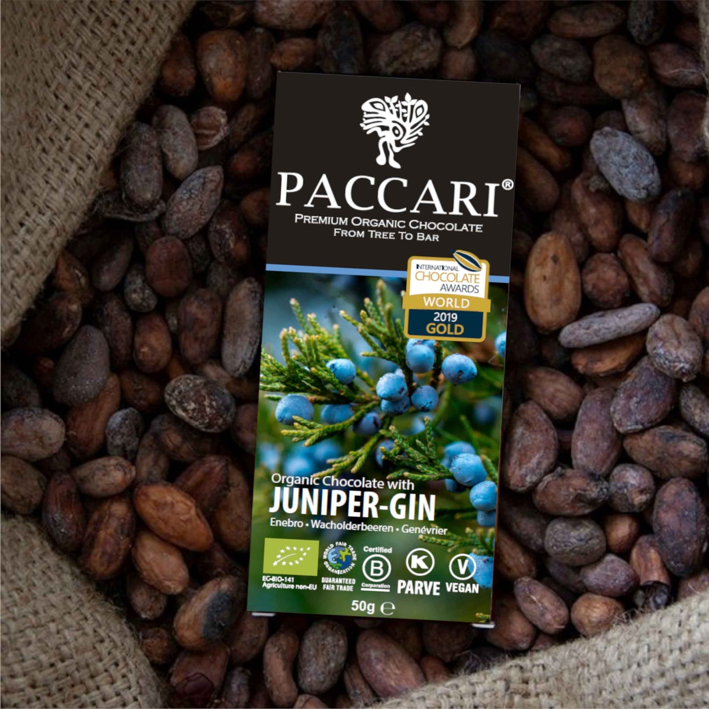 Paccari, Bio Schokolade, Wacholder Gin, Ecuador