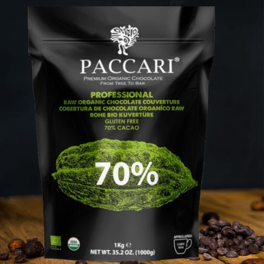 PACCARI | Kuvertüre aus Roher Bio Schokolade 70% | Ecuador | 70% Kakao
