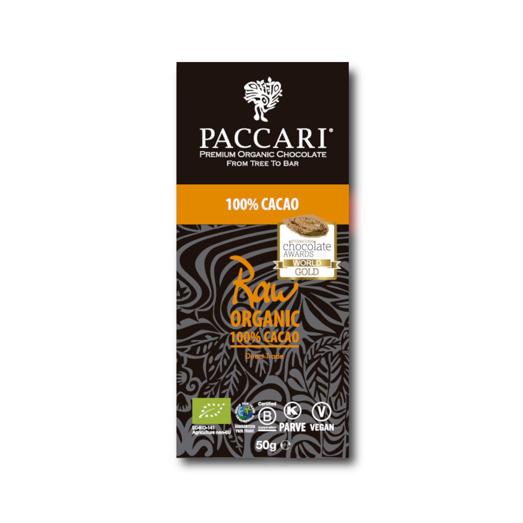 Paccari, rohe Bio Schokolade, 100%, Ecuador