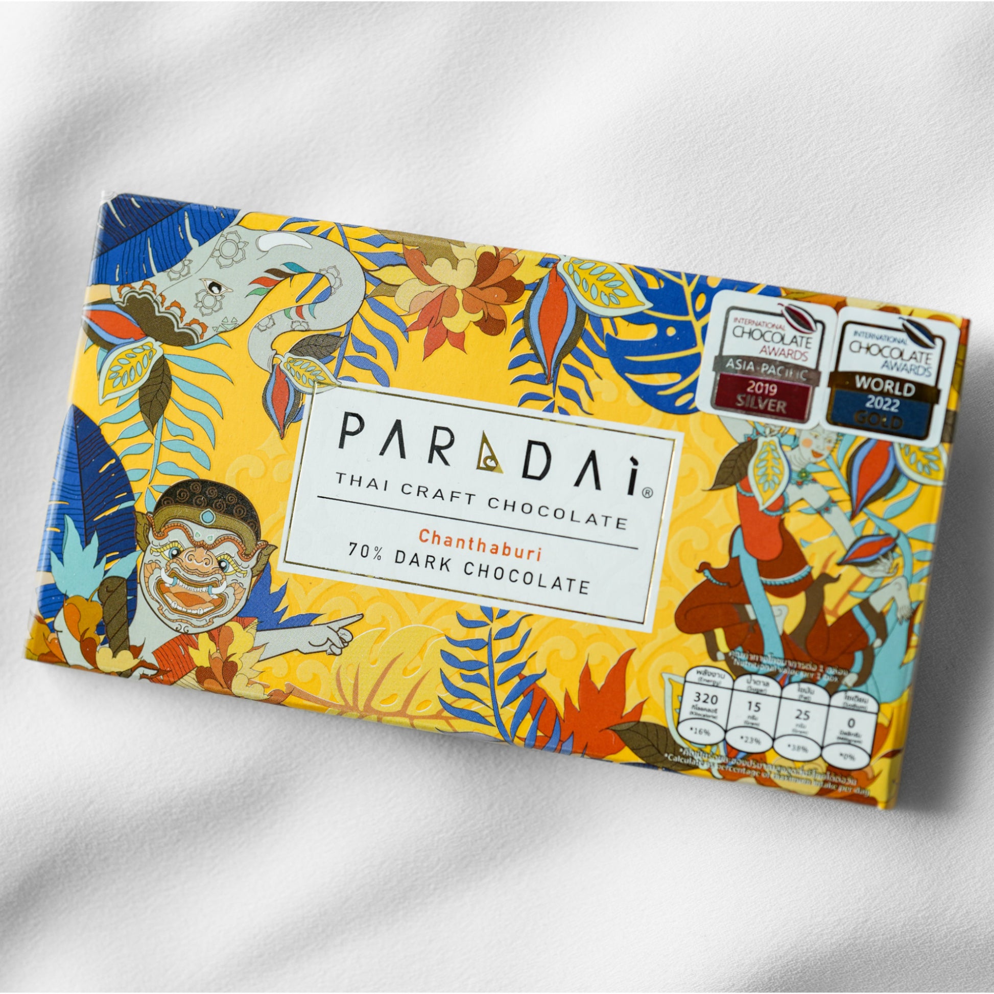 Paradai, dunkle Schokolade, Chanthaburi 70%, Thailand