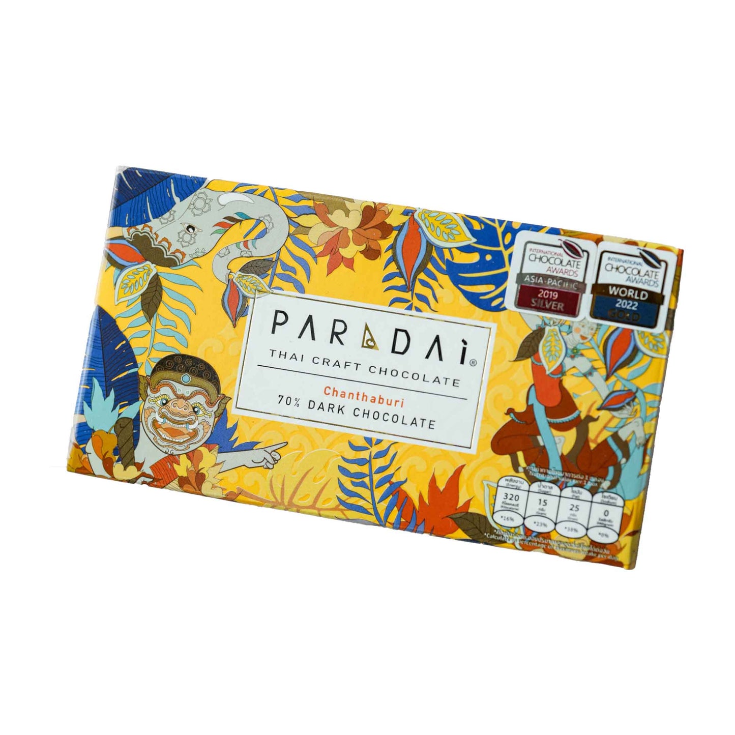 Paradai, dunkle Schokolade, Chanthaburi 70%, Thailand