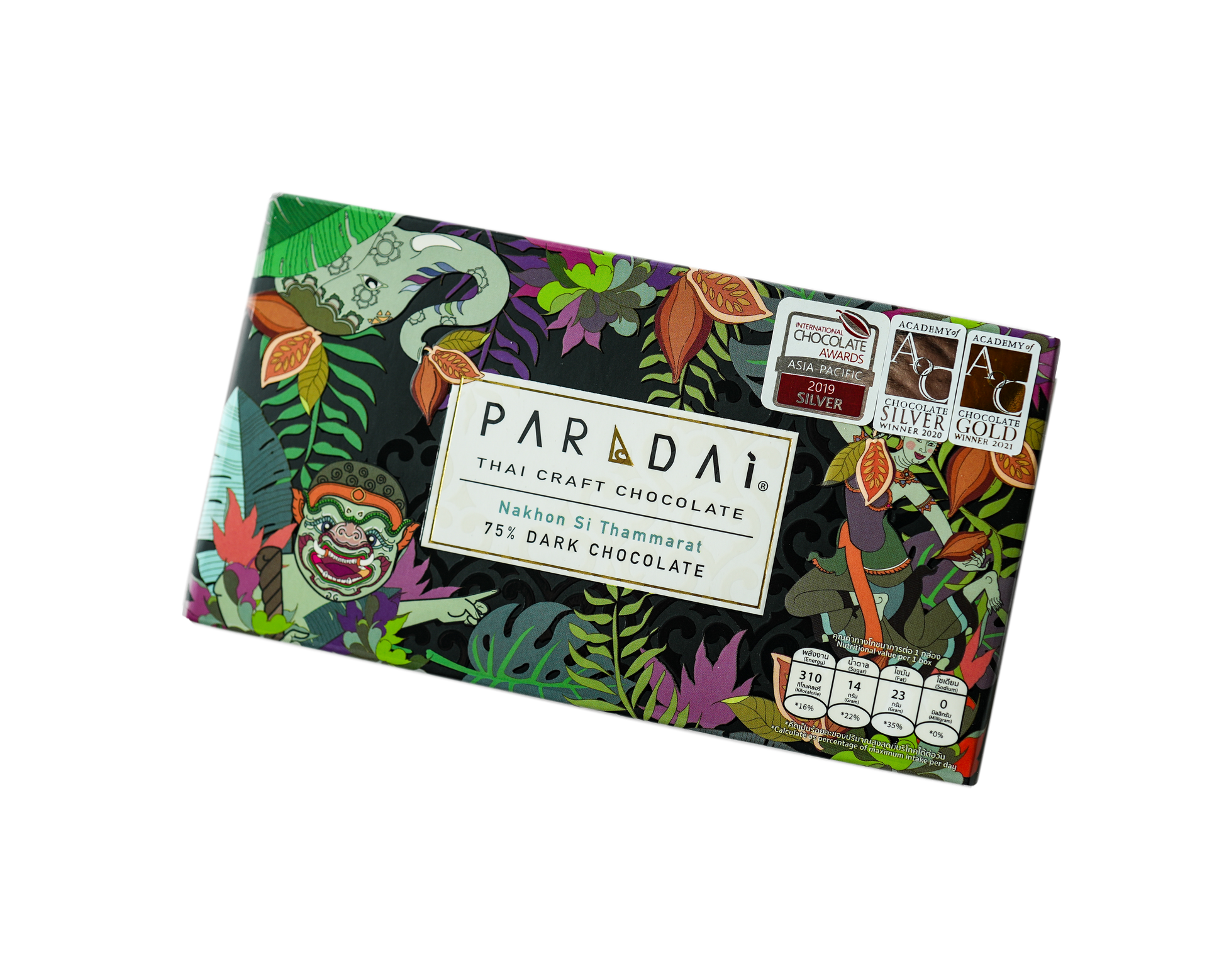 Paradai, dunkle Schokolade, Nakhon Si Thammarat 75%, Thailand