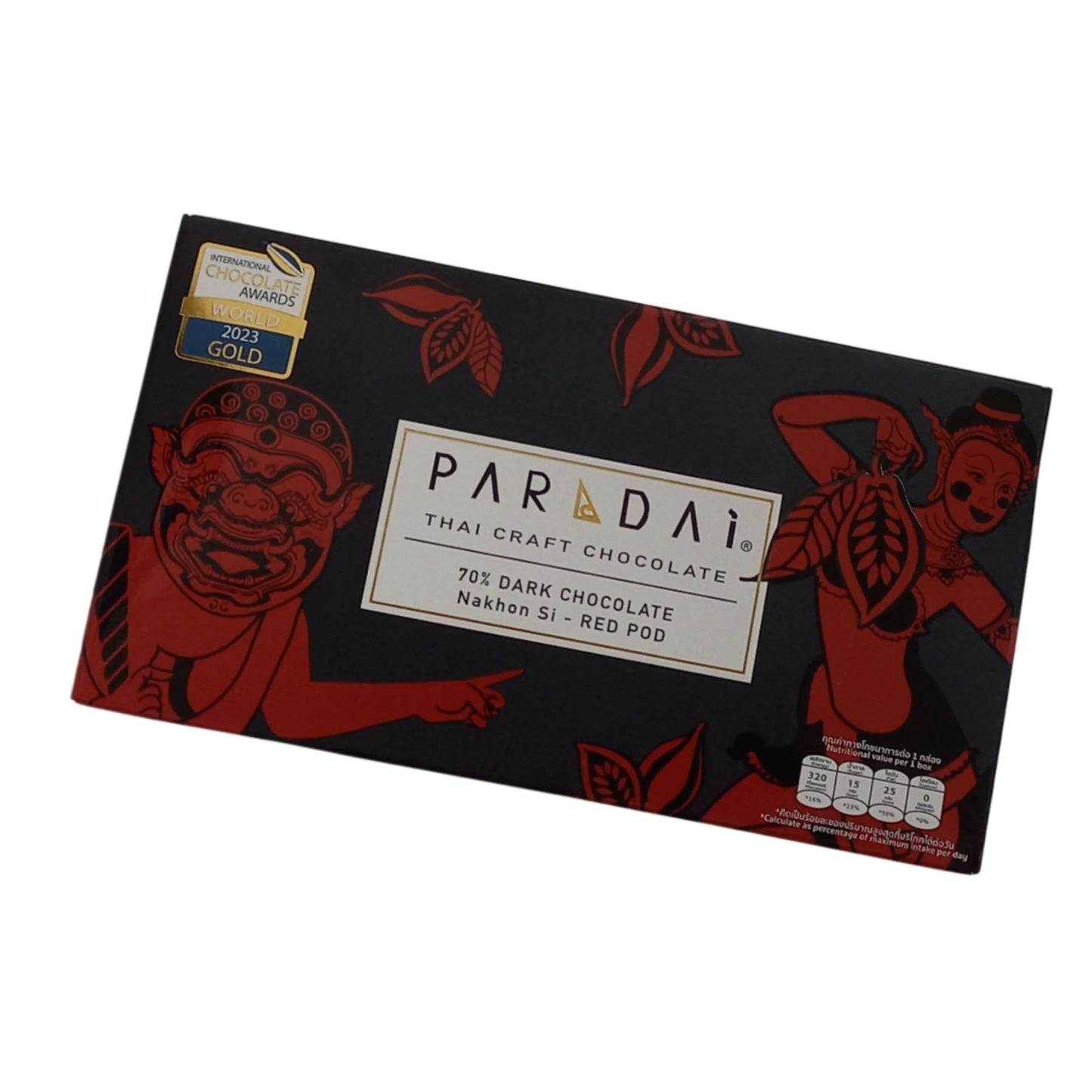 Paradai, dunkle Schokolade, Nakhon Si Red Pod 75, Thailand