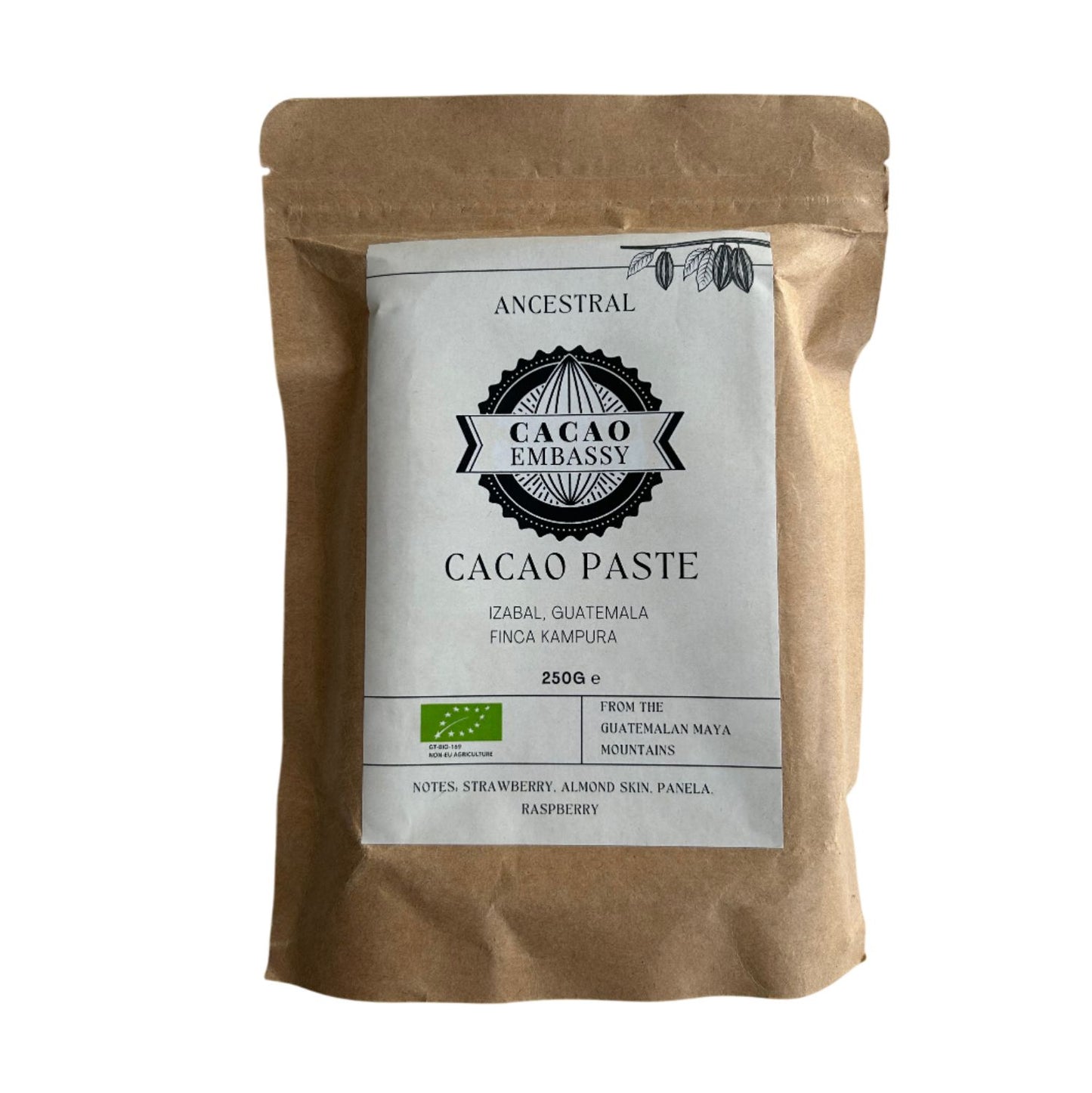 Cacao Embassy | Bio Kakaopaste | 100% Kakao | Finca Kampura | Guatemala |  250g