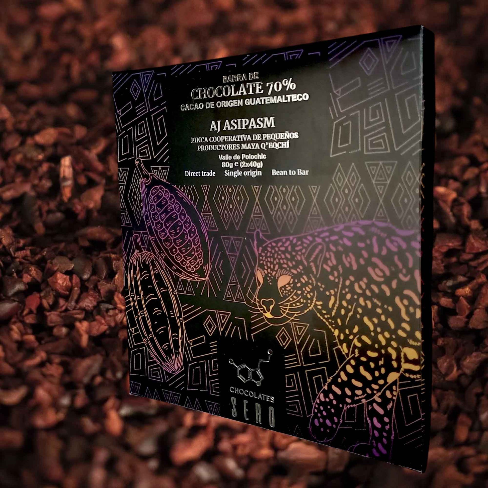 SERO, Schokolade AJ ASIPASM, 70% Kakao, Valle de Polochic, Guatemala